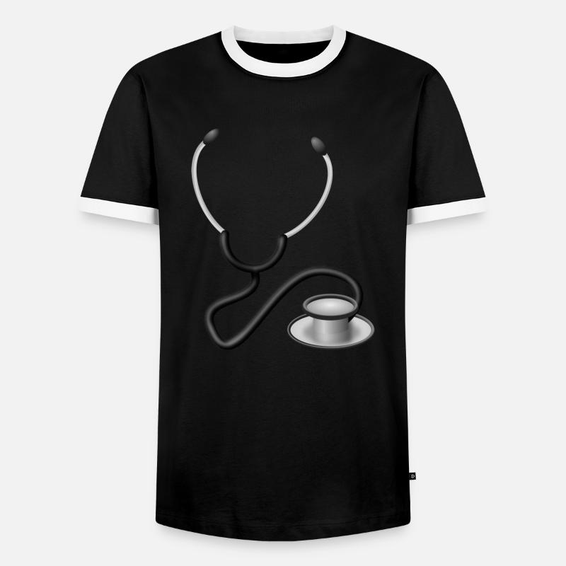 doc71 - Männer Kontrast-T-Shirt - Schwarz/Weiß