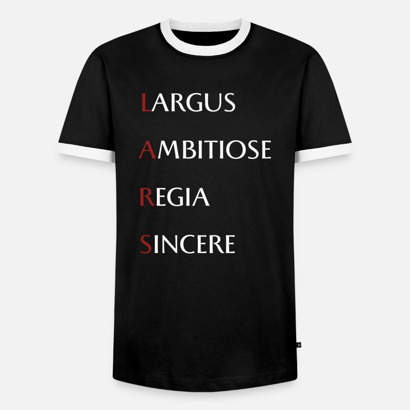 Lars - Männer Kontrast-T-Shirt - Schwarz/Weiß
