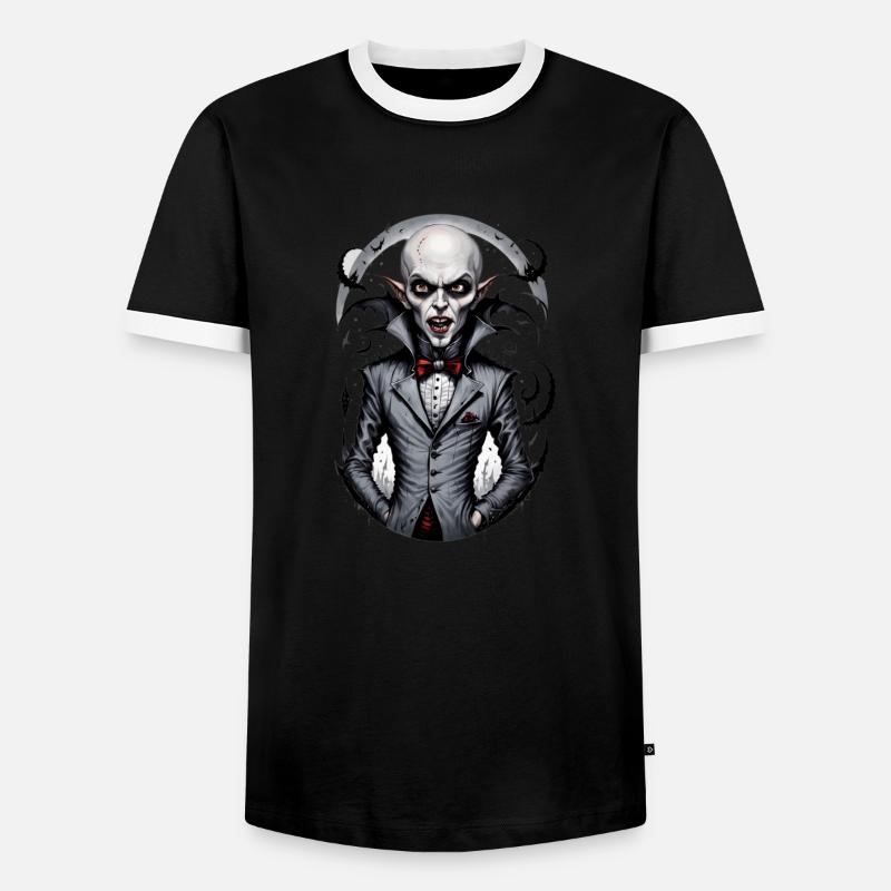 A Smiling Vampire 3 - Men's Ringer Shirt - black/white