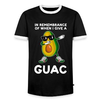Avocados Avocado Avocado-Liebhaber Geschenk - Männer Kontrast-T-Shirt - Schwarz/Weiß - Vorne - AI Model Female 172 light (172cm) & AI Model Male 178 light (178cm)