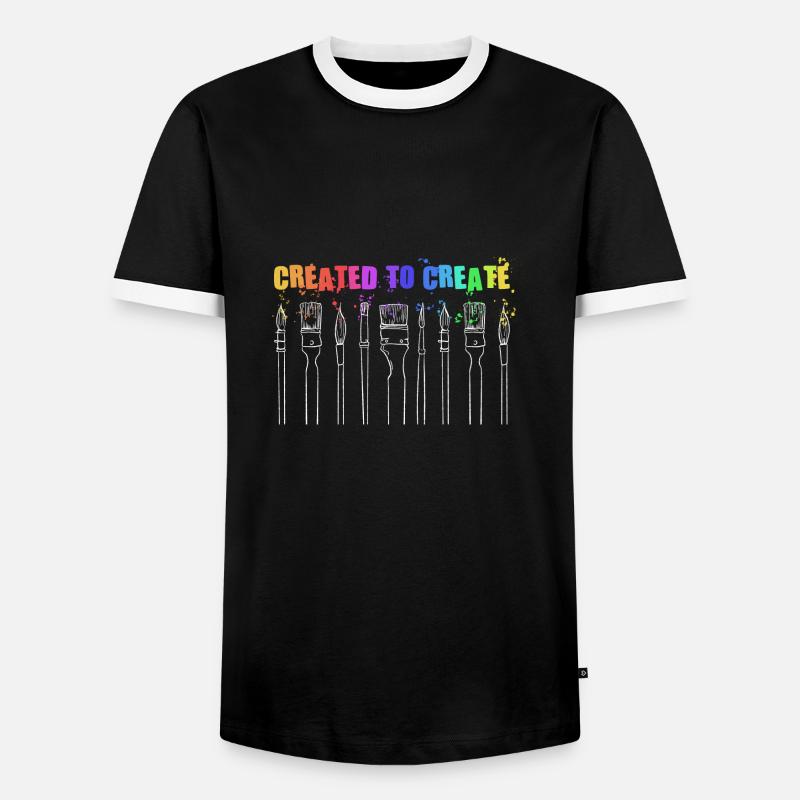 Maler Handwerker Beruf Spruch Geschenk - Männer Kontrast-T-Shirt - Schwarz/Weiß