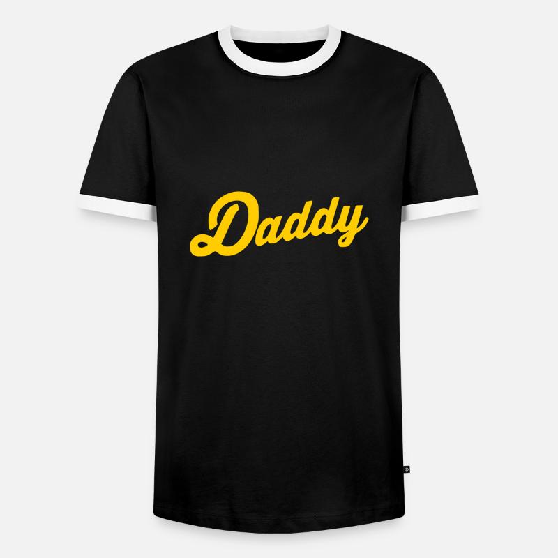 Daddy - Men's Ringer Shirt - black/white