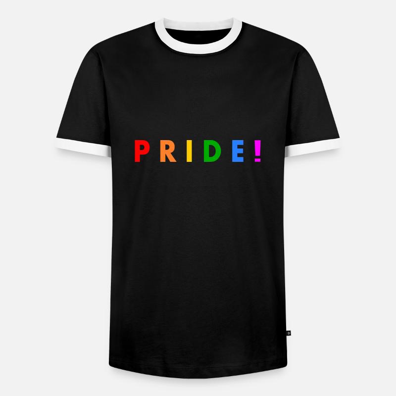 Pride - Men's Ringer Shirt - black/white