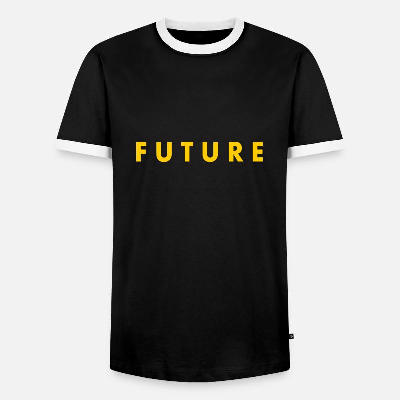 Future - Men's Ringer Shirt - black/white