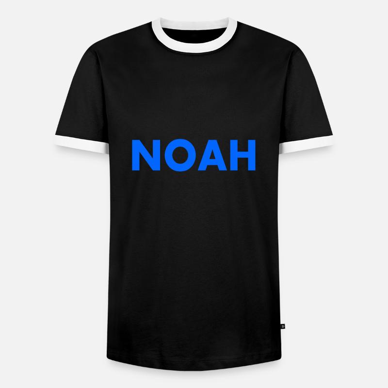 Noah - Men's Ringer Shirt - black/white