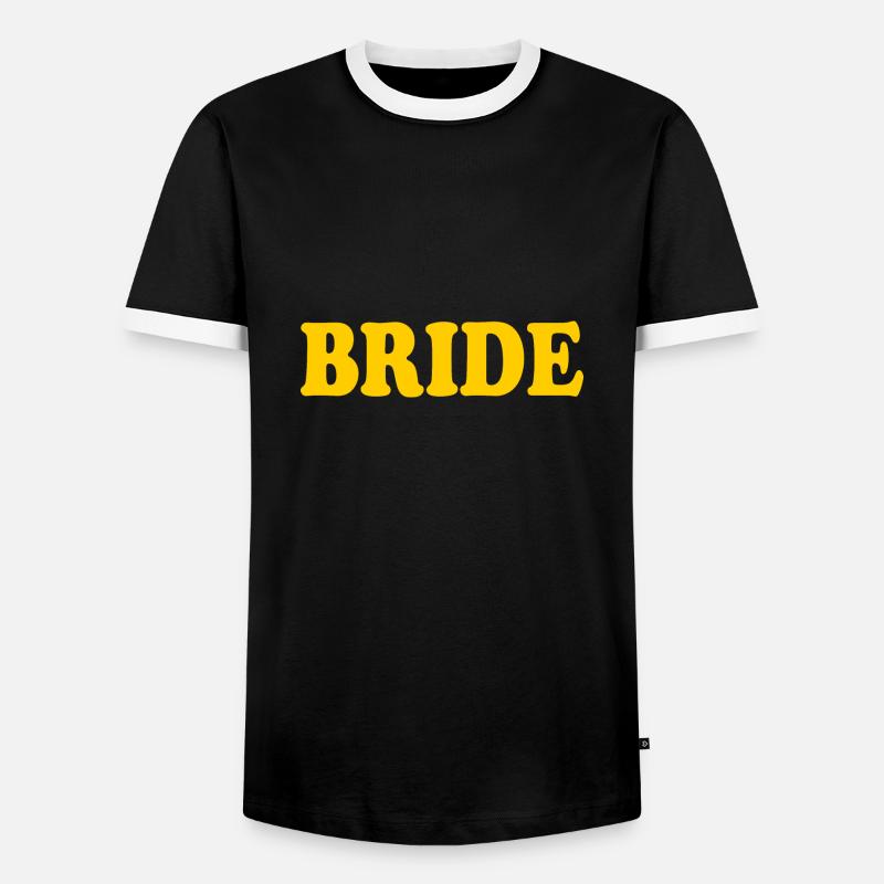 Bride - Men's Ringer Shirt - black/white