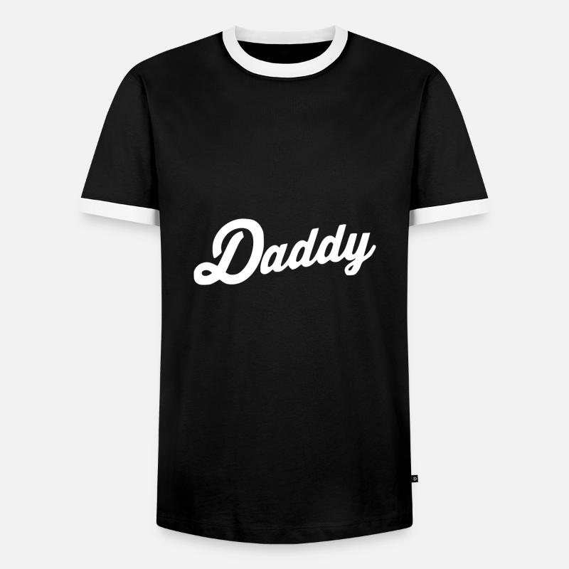 Daddy - Men's Ringer Shirt - black/white