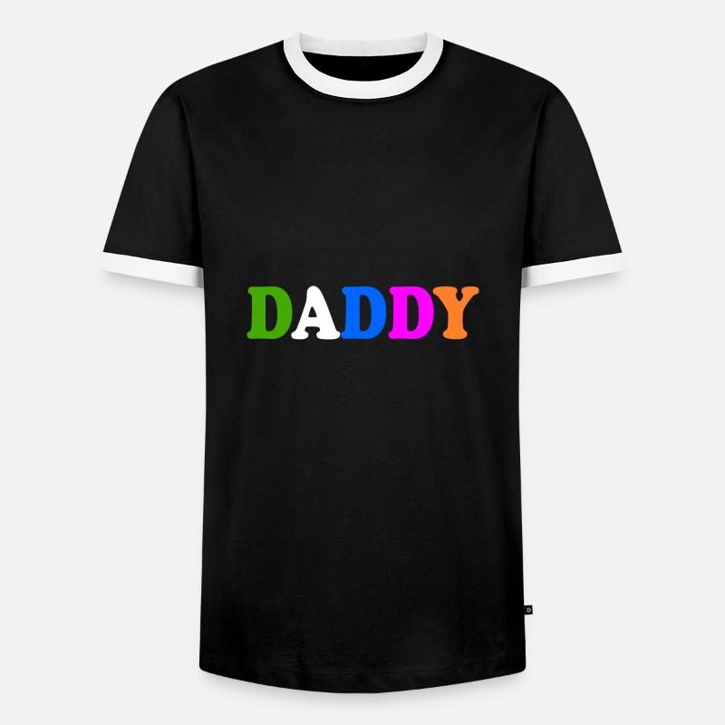 Daddy - Men's Ringer Shirt - black/white