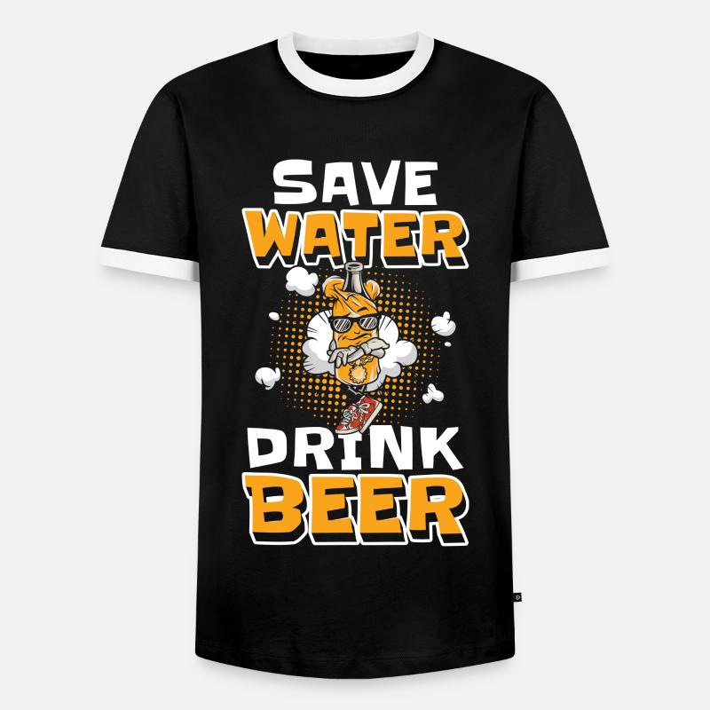 Comic Style Style Cartoon - Men's Ringer Shirt - black/white
