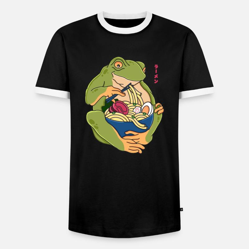 Toad Japanese Ramen - Men's Ringer Shirt - black/white