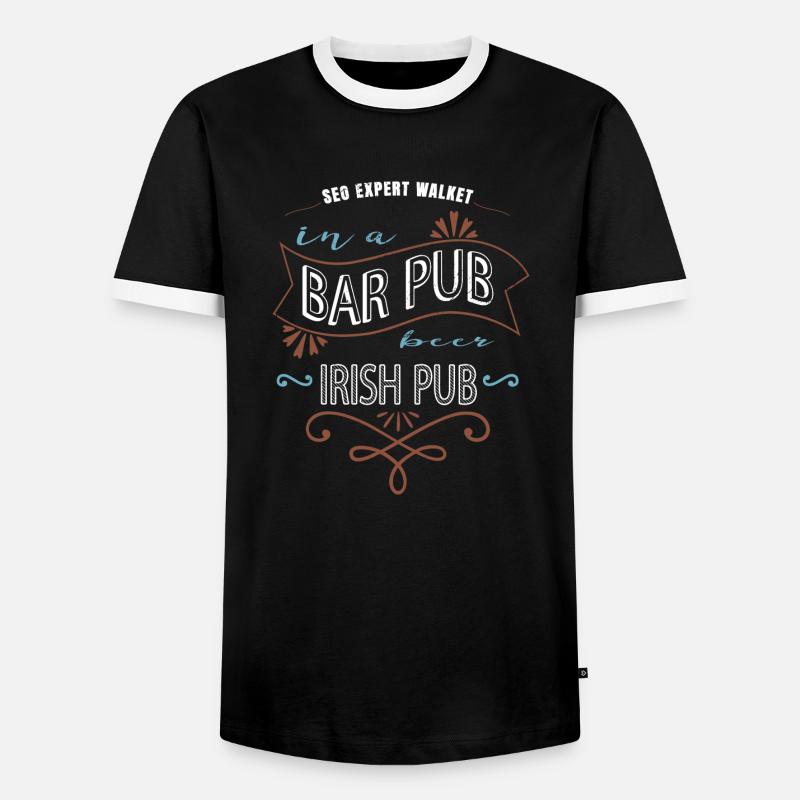 jokes computers computer science - Men's Ringer Shirt - black/white