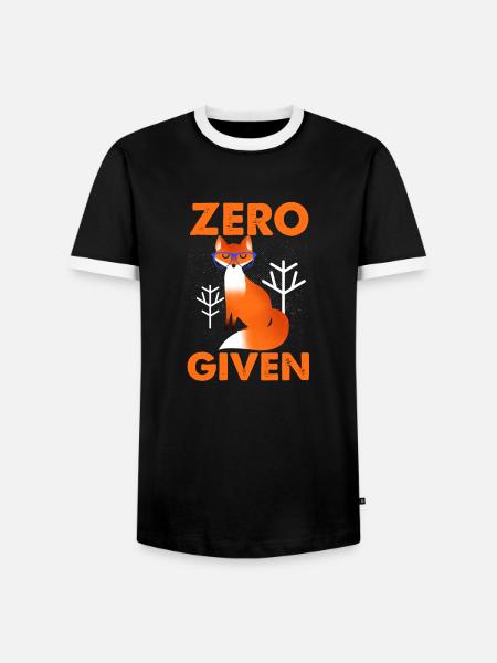 Zero Fox Given - Männer Kontrast-T-Shirt - Schwarz/Weiß