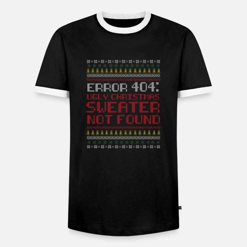 Weihnachtsgeschenk 404 Programmierer / Geschenk - Männer Kontrast-T-Shirt - Schwarz/Weiß