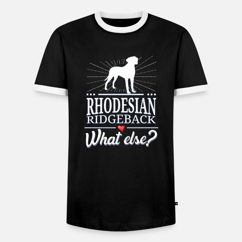 Rhodesian Ridgeback what else? - Männer Kontrast-T-Shirt - Schwarz/Weiß
