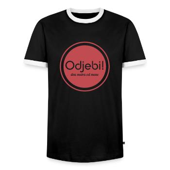 Odjebi SFRJ Balkan Geschenk Jugoslawien Jugo - Männer Kontrast-T-Shirt - Schwarz/Weiß - Vorne - AI Model Female 172 light (172cm) & AI Model Male 178 light (178cm)