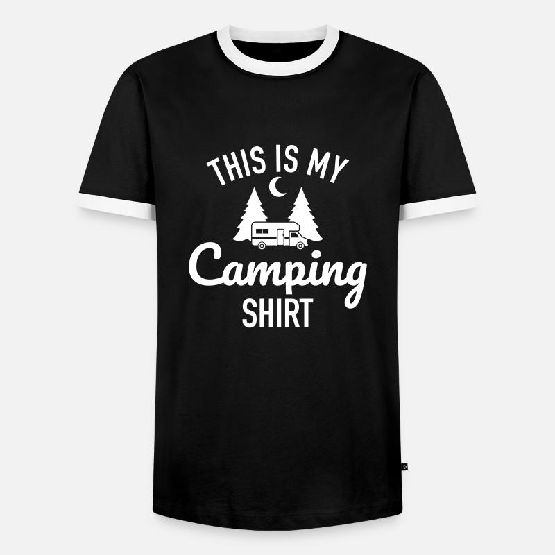 Camper - Men's Ringer Shirt - black/white