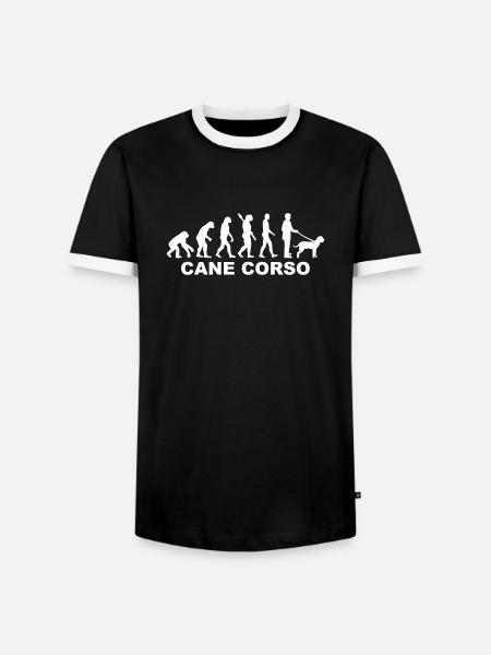 Cane Corso - Männer Kontrast-T-Shirt - Schwarz/Weiß