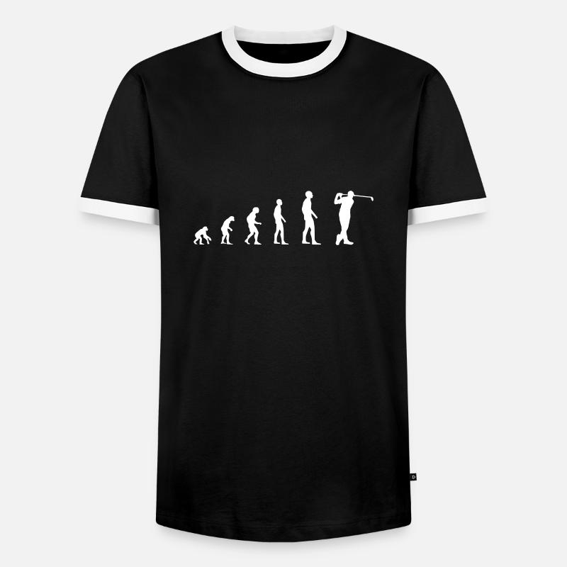Golf - Evolution - T-shirt contrasté Homme - noir/blanc