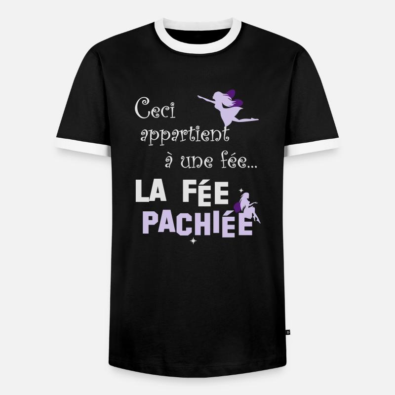Fée paschiée - T-shirt contrasté Homme - noir/blanc