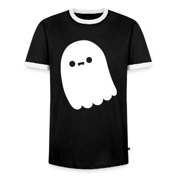 Spirit - Men's Ringer Shirt - black/white - Front - AI Model Female 172 light (172cm) & AI Model Male 178 light (178cm)