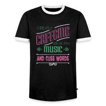a diesel mechanic funny sayings birthday present - Men's Ringer Shirt - black/white - Front - AI Model Female 172 light (172cm) & AI Model Male 178 light (178cm)