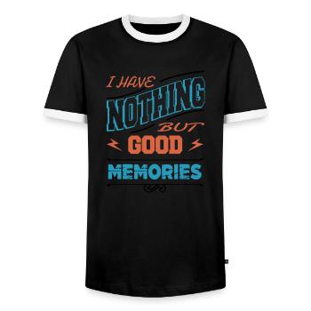 birthday hack the box hacking coder present idea - Men's Ringer Shirt - black/white - Front - AI Model Female 172 light (172cm) & AI Model Male 178 light (178cm)