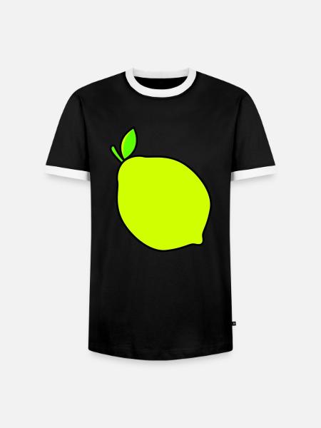 citron - T-shirt contrasté Homme - noir/blanc