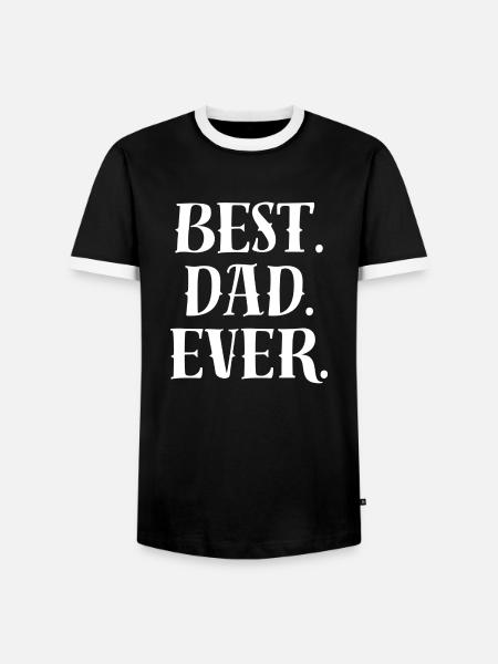 Best Dad Statement - Men's Ringer Shirt - black/white