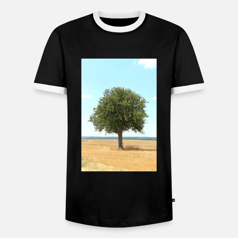Tree, Environment, Nature - Men's Ringer Shirt - black/white