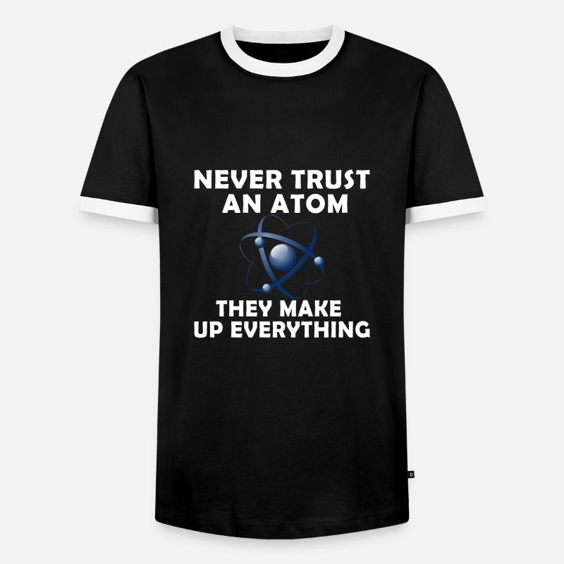 Atom trust - Men's Ringer Shirt - black/white