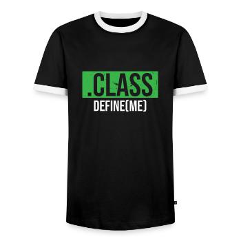 Java Developer - T-shirt contrasté Homme - noir/blanc - Devant - AI Model Female 172 light (172cm) & AI Model Male 178 light (178cm)