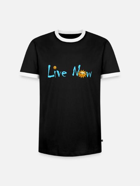 Live Sun - Men's Ringer Shirt - black/white