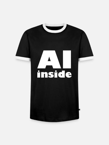 Clever - Men's Ringer Shirt - black/white