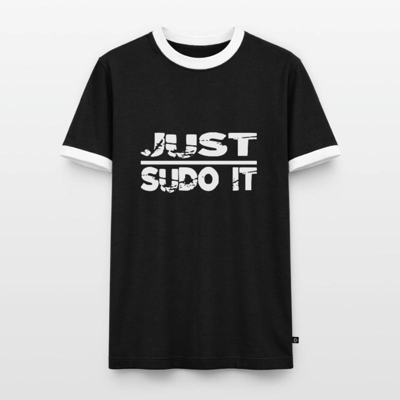 superpower code coder informatics true programer T-shirt contrasté Homme