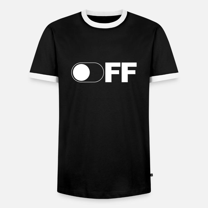 Off - Men's Ringer Shirt - black/white