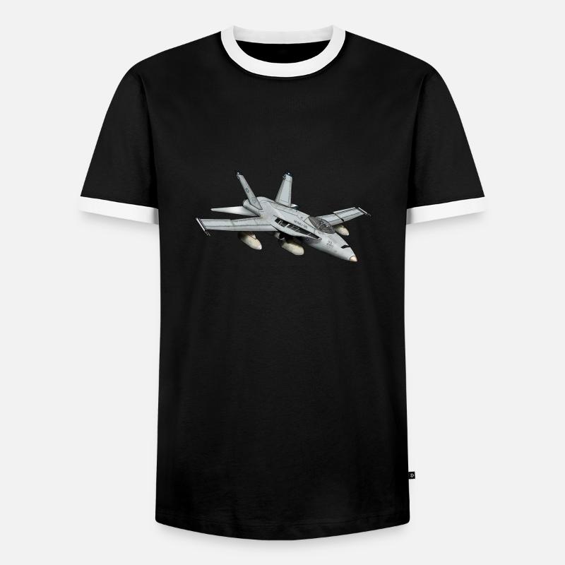 Jet Düsenjet Flugzeug Geschenkidee Geschenk - Männer Kontrast-T-Shirt - Schwarz/Weiß
