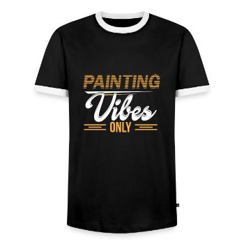 Maler und Lackierer, der Beste und Nervigste Beruf - Männer Kontrast-T-Shirt - Schwarz/Weiß - Vorne - AI Model Female 172 light (172cm) & AI Model Male 178 light (178cm)