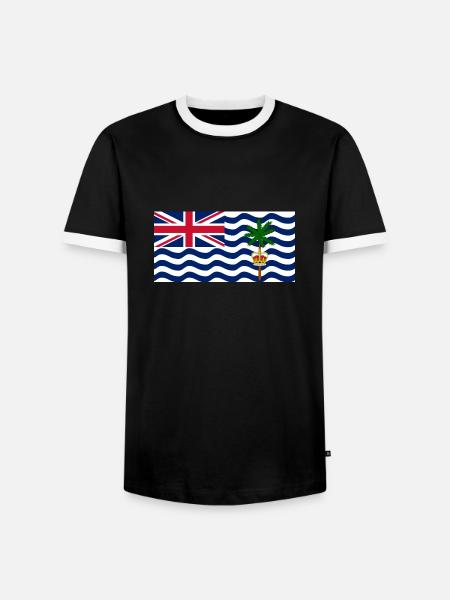 British Indian Ocean Territory - Men's Ringer Shirt - black/white