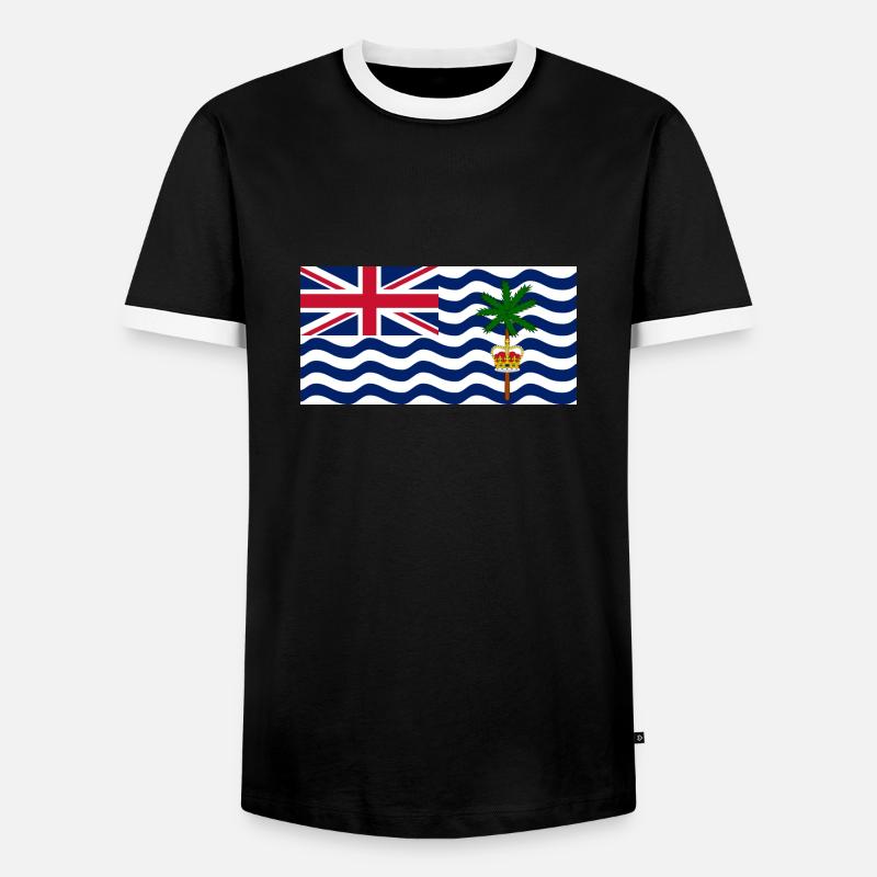 British Indian Ocean Territory - Men's Ringer Shirt - black/white