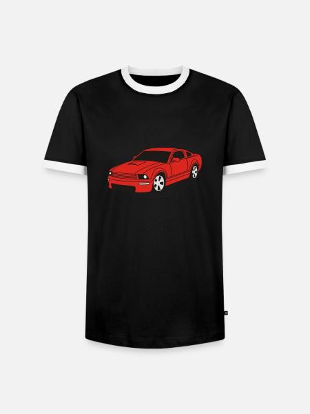 car - Männer Kontrast-T-Shirt - Schwarz/Weiß