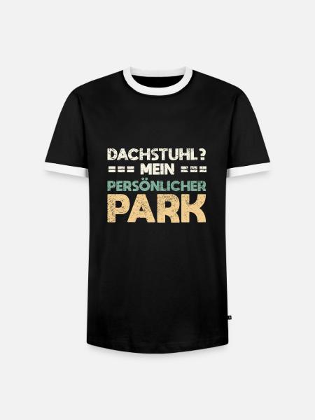 Dachstuhl? Mein Persönlicher Park - Männer Kontrast-T-Shirt - Schwarz/Weiß