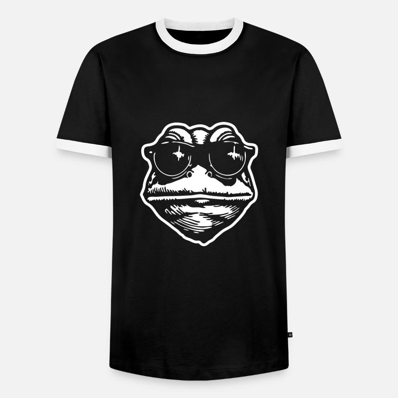 Frog Toad - Men's Ringer Shirt - black/white
