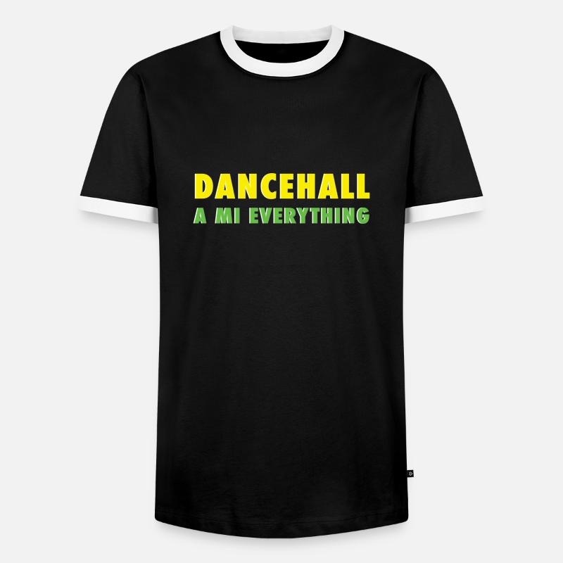 Dancehall a mi everything - Männer Kontrast-T-Shirt - Schwarz/Weiß