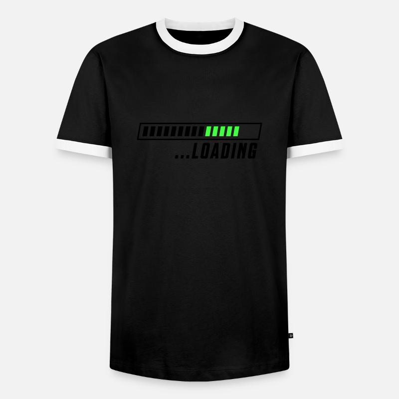 Loading loading bar - Men's Ringer Shirt - black/white