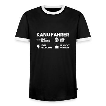 Schullehrerin Lehrerin - Männer Kontrast-T-Shirt - Schwarz/Weiß - Vorne - AI Model Female 172 light (172cm) & AI Model Male 178 light (178cm)