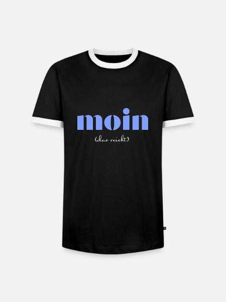 Hello - Men's Ringer Shirt - black/white