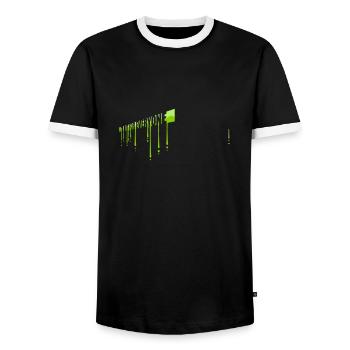 Im not for everyone - Men's Ringer Shirt - black/white - Front - AI Model Female 172 light (172cm) & AI Model Male 178 light (178cm)