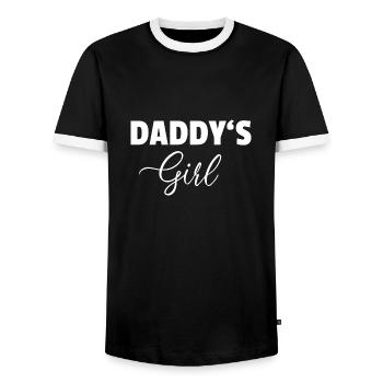Daddy's Girl - cadeau fille à sa belle-fille - T-shirt contrasté Homme - noir/blanc - Devant - AI Model Female 172 light (172cm) & AI Model Male 178 light (178cm)