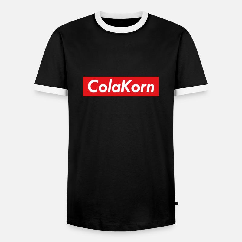Cola Korn - Men's Ringer Shirt - black/white