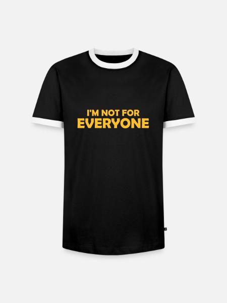 Im not for everyone - Men's Ringer Shirt - black/white